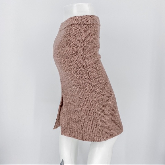 Moschino High-Waisted Pink Wool Skirt Size 6 - Picture 5 of 9